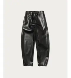 H beauty&youth フェイクレザーカーブパンツ