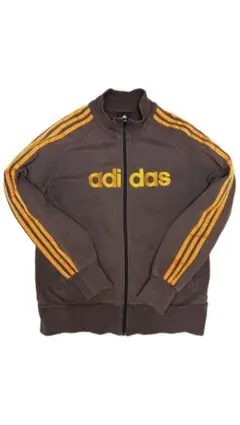 00s 古着 adidas トラックジャケット ブラウン 茶色 綿100%