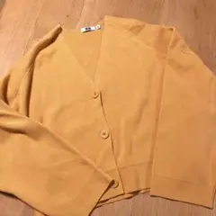 UNIQLO U ミラノリブVネックカーディガン XL YELLOW