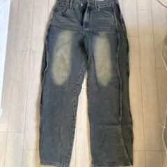 ZARA ケミカルウォッシュ ワイドデニムパンツ - メルカリ