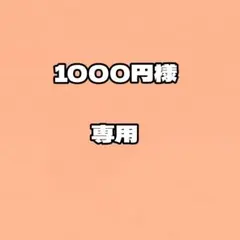 1000円様　専用