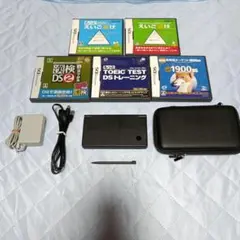 Nintendo DS i 本体と学習ソフト5本、充実の付属品付き