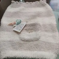 【新品未使用】gelato pique 腹巻き ホワイト・ピンクストライプ