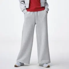 GU パフスウェットバギーパンツ　M グレー