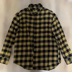 UNIQLO ネルシャツ L ネイビーとベージュチェック