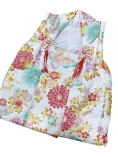 七五三　被布コート　3歳　女の子　白系