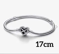 Pandora シルバー 無限大ハートブレスレット Pandora インフィニティ ハート ブレスレット シルバー 16cm - メルカリ