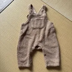 ベージュ ボア オーバーオール