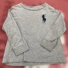 Polo Ralph Lauren グレー 長袖カットソー 2T 90センチ