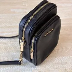 MICHAEL KORS マイケルコース ショルダーバッグ 黒 レザー 美品