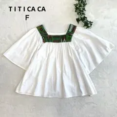 チチカカ　刺繍入り ブラウス　トップス　ホワイト　エスニック　ボヘミアン　Ｆのサムネイル