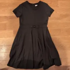 ブラック 半袖ワンピース 150cm