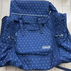 Coleman ネイビー・ドットバックパック　自然学校　林間学校　修学旅行