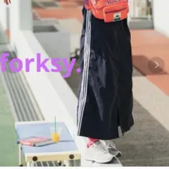 【新品】フォルクシー ナイロントラックラインスカート ロングスカートのサムネイル