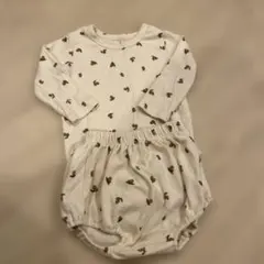 Aosta レモン柄長袖ロンパース 80cm Lサイズ