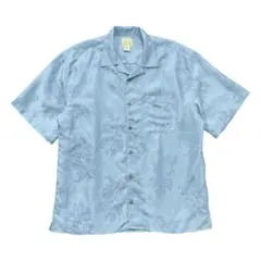 古着 JOS. A. BANK モダール/ポリ 開襟 アロハシャツ ジャガード