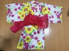 子供用　浴衣　浴衣ドレス　130のサムネイル