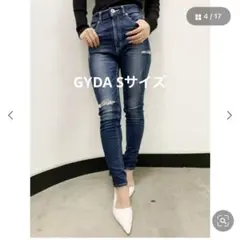 GYDA ミドルウエスト SIDE RIPPED スキニー スキニーパンツ S