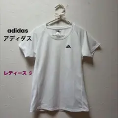 【一度のみ着用】adidasアディダス半袖 Tシャツ ホワイト/ Sのサムネイル