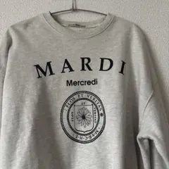 Mardi Mercredi スウェット トレーナー グレー