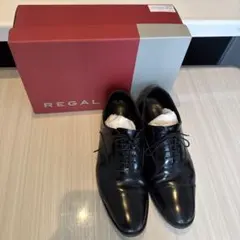 リーガル REGAL 25cm 黒 本革 ortholite 革靴 ビジネス