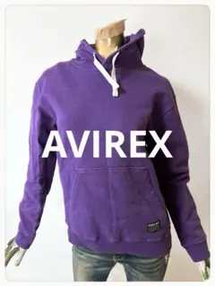 ☘️T21428☘️AVIREX バックロゴ パーカー Fのサムネイル