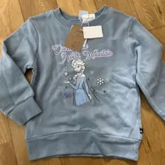 新品未使用　アナ雪　エルサ トレーナー サイズ120 水色　ライトブルー
