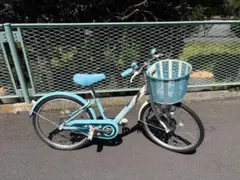 現地引き取り！ブリジストン 子供自転車 22インチ 子供用自転車 水色