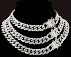 【平野紫耀愛用】シルバー マイアミキューバンチェーン ネックレス