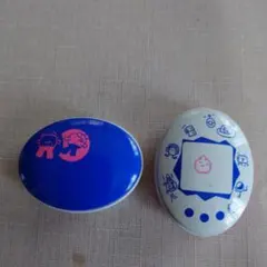 バンダイ たまごっち缶　文房具セット 1997年製　ほぼ新品と使用有り