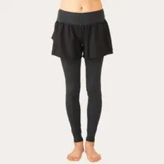 ★月末限定お値下げ★チャコット　ショートパンツ付きレギンス Ｓ ブラック