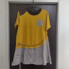drug store's 半袖チュニック　イエロー