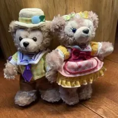 2015 ダッフィーのイースター•フェア　&シェリーメイ　ぬいぐるみバッジ