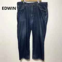 EDWIN エドウィン 404 ダークブルー ストレートデニム W40 日本製