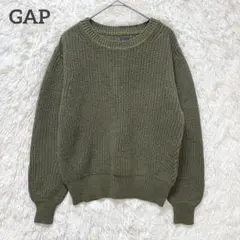 GAP ギャップ　ニット　セーター　カーキ　XXS 長袖　コットン100%