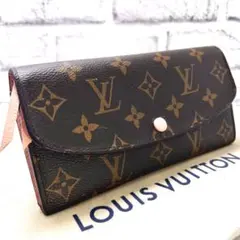 ルイヴィトン モノグラム ポルトフォイユエミリー ローズバレリーヌ M61289