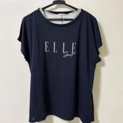 ELLE SPORT レイヤードTシャツ ネイビーのサムネイル