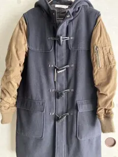 ★DETAILS★MA-1風★異素材ダッフルコート★