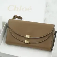 未使用品　箱付き　Chloe クロエ　長財布　ジョージア　L字ファスナー　希少