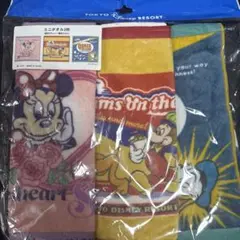 ディズニー　ミニタオル　3枚セット