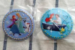 ☆大人気☆ディズニー　刺繍缶バッジ　2個