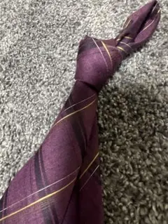 Perfect Suit 紫 チェック柄 ネクタイ