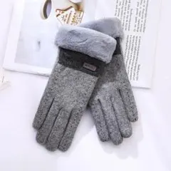 手袋　ウール　グローブ　レディース　スマホタッチパッド対応　柔らかい　防寒