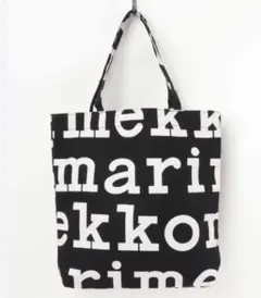 【marimekko】ロゴ柄トートバッグ