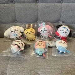 ちいかわ×サンリオキャラクターズ　プチミニマスコット　コンプリート7種セット