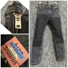 新品未使用 クシタニ インディゴデニム ジーンズ メッシュパンツ