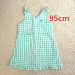 bebe ギンガムチェック ワンピース 95cmのサムネイル