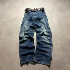 y2k EDWIN baggy fade denim archive 極太