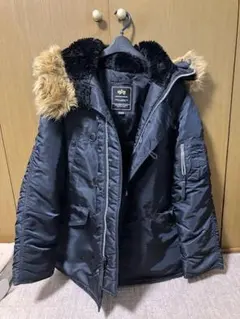 Alpha Industries 極寒用パーカー M ブラック