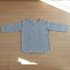 earth music & ecology 長袖ストライプTシャツ Fサイズ